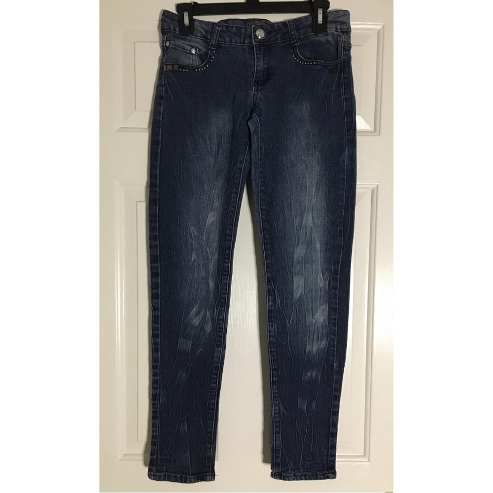 5ive Dark Blue Denim Mid Rise Skinny Jeans